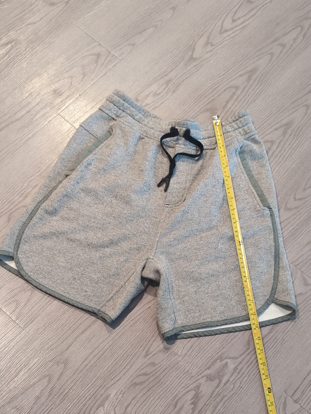 lululemon athletica Gray Athletic Shorts with Black Drawstring